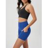 imageODODOS Womens Tummy Control Biker Shorts 20 with Pockets High Waist Athletic Workout Yoga Shorts35 5quot 8quot  10quot InseamRoyal Blue