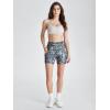 imageODODOS Womens Tummy Control Biker Shorts 20 with Pockets High Waist Athletic Workout Yoga Shorts35 5quot 8quot  10quot InseamScratch Marks
