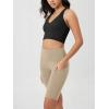 imageODODOS Womens Tummy Control Biker Shorts 20 with Pockets High Waist Athletic Workout Yoga Shorts35 5quot 8quot  10quot InseamShaker Beige