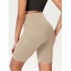 imageODODOS Womens Tummy Control Biker Shorts 20 with Pockets High Waist Athletic Workout Yoga Shorts35 5quot 8quot  10quot InseamShaker Beige