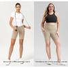 imageODODOS Womens Tummy Control Biker Shorts 20 with Pockets High Waist Athletic Workout Yoga Shorts35 5quot 8quot  10quot InseamShaker Beige