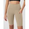 imageODODOS Womens Tummy Control Biker Shorts 20 with Pockets High Waist Athletic Workout Yoga Shorts35 5quot 8quot  10quot InseamShaker Beige