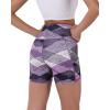 imageODODOS Womens Tummy Control Biker Shorts 20 with Pockets High Waist Athletic Workout Yoga Shorts35 5quot 8quot  10quot InseamSketched Chevron