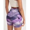 imageODODOS Womens Tummy Control Biker Shorts 20 with Pockets High Waist Athletic Workout Yoga Shorts35 5quot 8quot  10quot InseamSketched Chevron