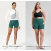 imageODODOS Womens Tummy Control Biker Shorts 20 with Pockets High Waist Athletic Workout Yoga Shorts35 5quot 8quot  10quot InseamStorm Teal