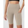 imageODODOS Womens Tummy Control Biker Shorts 20 with Pockets High Waist Athletic Workout Yoga Shorts35 5quot 8quot  10quot InseamTaupe