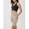 imageODODOS Womens Tummy Control Biker Shorts 20 with Pockets High Waist Athletic Workout Yoga Shorts35 5quot 8quot  10quot InseamTaupe