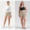 imageODODOS Womens Tummy Control Biker Shorts 20 with Pockets High Waist Athletic Workout Yoga Shorts35 5quot 8quot  10quot InseamTaupe