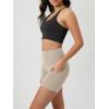 imageODODOS Womens Tummy Control Biker Shorts 20 with Pockets High Waist Athletic Workout Yoga Shorts35 5quot 8quot  10quot InseamTaupe