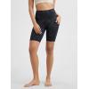 imageODODOS Womens Tummy Control Biker Shorts 20 with Pockets High Waist Athletic Workout Yoga Shorts35 5quot 8quot  10quot InseamTie Dye Smoke Ink