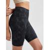 imageODODOS Womens Tummy Control Biker Shorts 20 with Pockets High Waist Athletic Workout Yoga Shorts35 5quot 8quot  10quot InseamTie Dye Smoke Ink