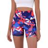 imageODODOS Womens Tummy Control Biker Shorts 20 with Pockets High Waist Athletic Workout Yoga Shorts35 5quot 8quot  10quot InseamTri Angle
