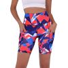 imageODODOS Womens Tummy Control Biker Shorts 20 with Pockets High Waist Athletic Workout Yoga Shorts35 5quot 8quot  10quot InseamTri Angle