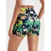 imageODODOS Womens Tummy Control Biker Shorts 20 with Pockets High Waist Athletic Workout Yoga Shorts35 5quot 8quot  10quot InseamTropical Flower