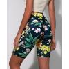 imageODODOS Womens Tummy Control Biker Shorts 20 with Pockets High Waist Athletic Workout Yoga Shorts35 5quot 8quot  10quot InseamTropical Flower