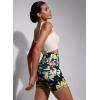 imageODODOS Womens Tummy Control Biker Shorts 20 with Pockets High Waist Athletic Workout Yoga Shorts35 5quot 8quot  10quot InseamTropical Flower