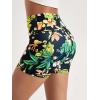 imageODODOS Womens Tummy Control Biker Shorts 20 with Pockets High Waist Athletic Workout Yoga Shorts35 5quot 8quot  10quot InseamTropical Flower