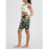 imageODODOS Womens Tummy Control Biker Shorts 20 with Pockets High Waist Athletic Workout Yoga Shorts35 5quot 8quot  10quot InseamTropical Flower
