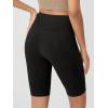 imageODODOS Womens Tummy Control Biker Shorts 20 with Pockets High Waist Athletic Workout Yoga Shorts35 5quot 8quot  10quot InseamWave Black