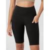 imageODODOS Womens Tummy Control Biker Shorts 20 with Pockets High Waist Athletic Workout Yoga Shorts35 5quot 8quot  10quot InseamWave Black
