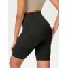 imageODODOS Womens Tummy Control Biker Shorts 20 with Pockets High Waist Athletic Workout Yoga Shorts35 5quot 8quot  10quot InseamWave Black