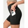 imageODODOS Womens Tummy Control Biker Shorts 20 with Pockets High Waist Athletic Workout Yoga Shorts35 5quot 8quot  10quot InseamWave Black