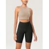 imageODODOS Womens Tummy Control Biker Shorts 20 with Pockets High Waist Athletic Workout Yoga Shorts35 5quot 8quot  10quot InseamWave Black