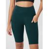 imageODODOS Womens Tummy Control Biker Shorts 20 with Pockets High Waist Athletic Workout Yoga Shorts35 5quot 8quot  10quot InseamWave Forest Teal