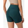 imageODODOS Womens Tummy Control Biker Shorts 20 with Pockets High Waist Athletic Workout Yoga Shorts35 5quot 8quot  10quot InseamWave Forest Teal