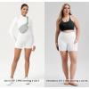 imageODODOS Womens Tummy Control Biker Shorts 20 with Pockets High Waist Athletic Workout Yoga Shorts35 5quot 8quot  10quot InseamWhite