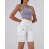 imageODODOS Womens Tummy Control Biker Shorts 20 with Pockets High Waist Athletic Workout Yoga Shorts35 5quot 8quot  10quot InseamWhite Camo