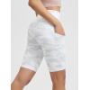 imageODODOS Womens Tummy Control Biker Shorts 20 with Pockets High Waist Athletic Workout Yoga Shorts35 5quot 8quot  10quot InseamWhite Camo
