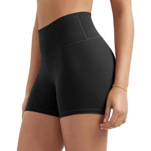 imageODODOS Tummy Control Compression Shorts for Women 4quot  6quot  8quot  10quot High Waist Workout Biker Shorts with Inner PocketBlack