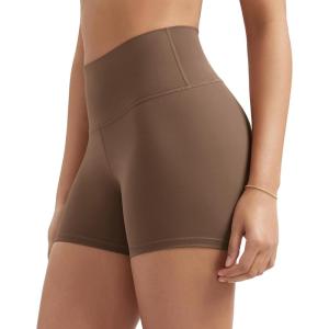 imageODODOS Tummy Control Compression Shorts for Women 4quot  6quot  8quot  10quot High Waist Workout Biker Shorts with Inner PocketBrunette