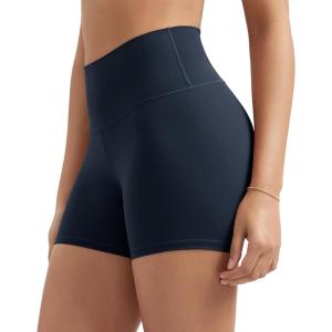 imageODODOS Tummy Control Compression Shorts for Women 4quot  6quot  8quot  10quot High Waist Workout Biker Shorts with Inner PocketDeep Navy