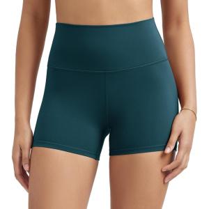 imageODODOS Tummy Control Compression Shorts for Women 4quot  6quot  8quot  10quot High Waist Workout Biker Shorts with Inner PocketForest Teal