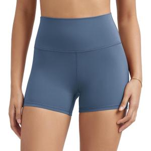 imageODODOS Tummy Control Compression Shorts for Women 4quot  6quot  8quot  10quot High Waist Workout Biker Shorts with Inner PocketInk Blue