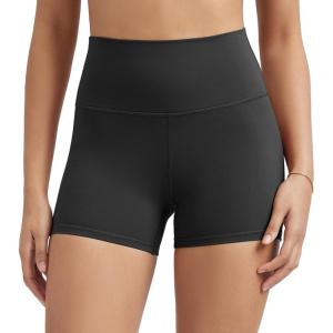 imageODODOS Tummy Control Compression Shorts for Women 4quot  6quot  8quot  10quot High Waist Workout Biker Shorts with Inner PocketOnyx Black