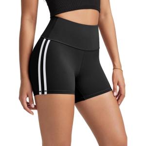 imageODODOS Tummy Control Compression Shorts for Women 4quot  6quot  8quot  10quot High Waist Workout Biker Shorts with Inner PocketPiping Black