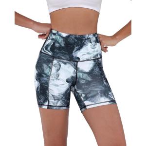 imageODODOS Womens Tummy Control Biker Shorts 20 with Pockets High Waist Athletic Workout Yoga Shorts35 5quot 8quot  10quot InseamCrosstalk Navy