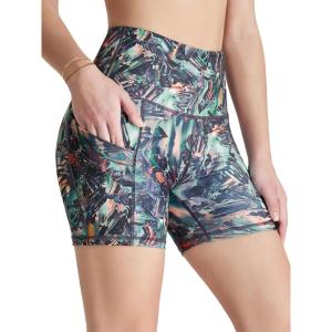imageODODOS Womens Tummy Control Biker Shorts 20 with Pockets High Waist Athletic Workout Yoga Shorts35 5quot 8quot  10quot InseamScratch Marks