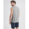 imageODODOS Mens Muscle Tee  Stratum Tech Performance Tank Ultra Soft Moisture Wicking UPF 50 Sleeveless ShirtsGrey Heather