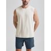 imageODODOS Mens Muscle Tee  Stratum Tech Performance Tank Ultra Soft Moisture Wicking UPF 50 Sleeveless ShirtsMilkweed Heather