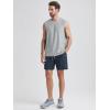 imageODODOS Mens Muscle Tee  Stratum Tech Performance Tank Ultra Soft Moisture Wicking UPF 50 Sleeveless ShirtsPale Grey Heather