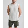 imageODODOS Mens Muscle Tee  Stratum Tech Performance Tank Ultra Soft Moisture Wicking UPF 50 Sleeveless ShirtsSalt Heather