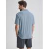 imageODODOS Mens Performance Polo  Stratum Tech Short Sleeve Golf TShirts Ultra Soft Moisture Wicking UPF 50 Casual TopsDusty Blue Heather