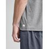 imageODODOS Mens Performance Polo  Stratum Tech Short Sleeve Golf TShirts Ultra Soft Moisture Wicking UPF 50 Casual TopsGrey Heather