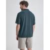 imageODODOS Mens Performance Polo  Stratum Tech Short Sleeve Golf TShirts Ultra Soft Moisture Wicking UPF 50 Casual TopsNavy Heather