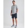 imageODODOS Mens Performance Polo  Stratum Tech Short Sleeve Golf TShirts Ultra Soft Moisture Wicking UPF 50 Casual TopsPale Grey Heather