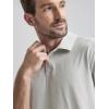 imageODODOS Mens Performance Polo  Stratum Tech Short Sleeve Golf TShirts Ultra Soft Moisture Wicking UPF 50 Casual TopsSalt Heather